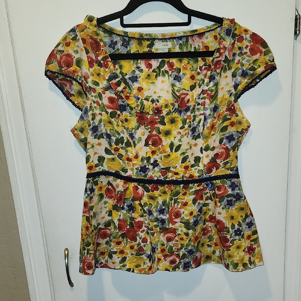 Odille Floral Print Blouse 10